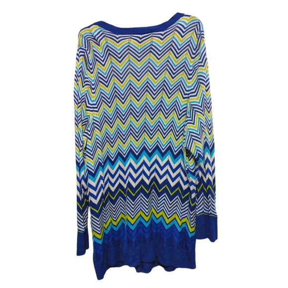 Lane Bryant Blue Green Knit Button Front Cardigan Sweater Women Plus Size 22/24 - Picture 4 of 9